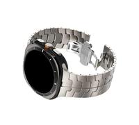 Mefloar Bracelet de montre en acier inoxydable for homme, Compatible avec Samsung Galaxy Watch Ultra 47mm/2025(Titanium,For Galaxy Watch Ultra 47mm)