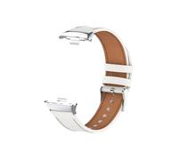 Mefloar Bracelet de montre en cuir souple Compatible avec Xiao m i M i Band 9 Pro/M i band 8 pro/Red m i Watch 4 5, Bracelet remplaçable Correa(White,For M i Band 9 Pro)