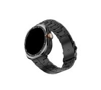 Mefloar Bracelet de montre en titane adapté for Compatible avec Samsung Galaxy Watch Ultra 47mm, bracelet de luxe en métal sans espaces(Black)