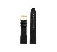 Mefloar Bracelet de montre nylon Compatible avec IWC Pilot Mark 18 Spitfire fighter jet Portugal IW377714 327004 377709 388101(Black gold,20mm)