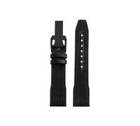 Mefloar Bracelet de montre nylon Compatible avec IWC Pilot Mark 18 Spitfire fighter jet Portugal IW377714 327004 377709 388101(A-Black Black,21mm)