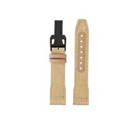 Mefloar Bracelet de montre nylon Compatible avec IWC Pilot Mark 18 Spitfire fighter jet Portugal IW377714 327004 377709 388101(A-Khaki Black,20mm)
