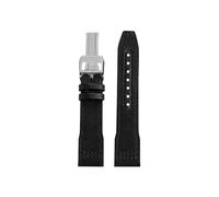 Mefloar Bracelet de montre nylon Compatible avec IWC Pilot Mark 18 Spitfire fighter jet Portugal IW377714 327004 377709 388101(A-Black Silver,22mm)