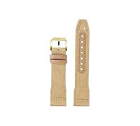 Mefloar Bracelet de montre nylon Compatible avec IWC Pilot Mark 18 Spitfire fighter jet Portugal IW377714 327004 377709 388101(Khaki Gold,20mm)