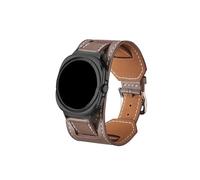 Mefloar Bracelet en cuir for Compatible avec Samsung Galaxy Watch Ultra 47 mm Bracelet Ceinture Bracelet de montre Bracelet de sport Accessoires(Taupe)