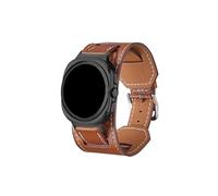 Mefloar Bracelet en cuir for Compatible avec Samsung Galaxy Watch Ultra 47 mm Bracelet Ceinture Bracelet de montre Bracelet de sport Accessoires(Brown)