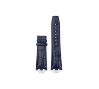 Mefloar Compatible avec Maurice Lacroix AIKON AI6007 AI6008 AI6058 AI6038 1018 Bracelet de montre en cuir/nylon(D Blue silver-no buckle,For AI6058)