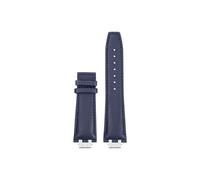 Mefloar Compatible avec Maurice Lacroix AIKON AI6007 AI6008 AI6058 AI6038 1018 Bracelet de montre en cuir/nylon(E Blue silver-no buckle,For AI6038)