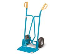 Mefro Diable de transport pour caisse avec grande pelle de chargement Dimensions de la pelle : 480 x 300 mm