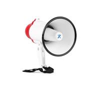 MEG025 Mégaphone Compact 25W, Idéal pour Manifestations et Matchs Sportifs - Jusqu'à 800 Mètres