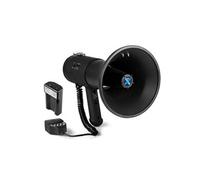 VONYX MEG075 Pack Mégaphone 75W - avec 1x Batterie Rechargeable MRB12, Portée Jusqu’à 1,3 km, Micro Main Détachable, Bluetooth & Lecteur MP3, Idéal pour Manifestations et Matchs Sportifs