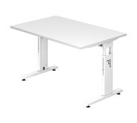 MEGA 12 W | Bureau - 120 x 80 réglable en hauteur Blanc/Blanc