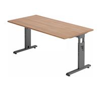 MEGA 16 G | Bureau - 160 x 80 réglable en hauteur Noyer/Graphite