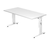 MEGA 16 W | Bureau - 160 x 80 réglable en hauteur Blanc/Blanc