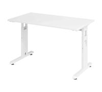 MEGA 612 W | Bureau 120 x 67 réglable en hauteur Blanc/Blanc