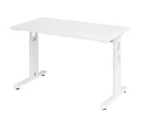 MEGA 612 W | Bureau - réglable en hauteur Blanc/Blanc 120 x 67