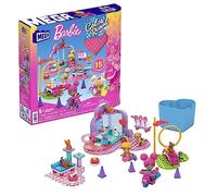 Mega Barbie Coffret de Construction Animaux à Dresser et Toiletter avec 2 Mini-poupées Barbie Color Reveal en 3 Parties à Assembler, 140 Briques et Accessoires, Jouet Enfant, Dès 4 Ans, HHP89