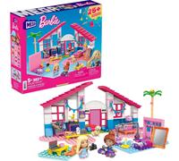 Mega Barbie La Maison De Malibu Avec 2 Mini-Figurines, Jeu De Briques De Construction, 303 Pièces, Pour Enfant Dès 5 Ans, Gwr34