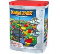 Mega Baril XXL Domino Express 1000 pieces - Piste 26,5m - Pack recharge circuit dominos cascades - Jeu construction
