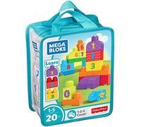 Mega Bloks 1-2-3 On Compte, jeu de blocs de construction, 20 pièces, jouet pour bébé et enfant de 1 à 5 ans, DLH85