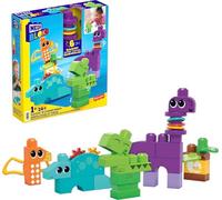 MEGA Brands Coffret de construction sensoriel HKN43, 24 gros blocs et formes spéciales, 1–3 ans