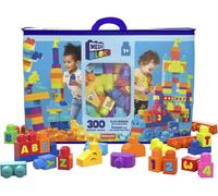 Mega Bloks Coffret De Construction Très Grand Sac De Construction Avec 300 Gros Blocs De Construction Colorés Et 1 Sac De Rangement,Jouet D'Éveil,Dès 1 An,Hhm97