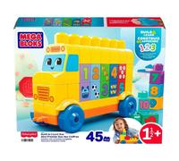 MEGA BLOKS First Builders Autocar Scolaire Build & Count 45 Pièces 18m+
