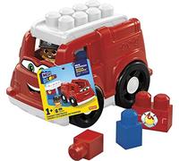Mega Bloks First Builders Camion de Pompiers, Voiture et Jeu de Construction, 6 Pièces, Jouet pour Bébé et Enfant de 1 à 5 Ans, GCX09