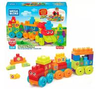 Mega Bloks First Builders. DXH35 Pociąg edukacyjny ABC Mega Bloks