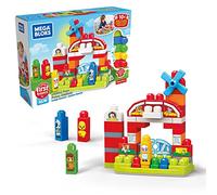 Mega Bloks First Builders La Ferme Musicale, Animaux et Sons, Briques et Jeu de Construction, 46 Pièces, Jouet pour Bébé et Enfant de 1 à 5 Ans, GCT50