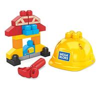 Mega Bloks First Builders Mon p'tit Kit de Construction, jeu de gros blocs de construction, 20 pièces, jouet pour bébé et enfant de 2 à 5 ans, GNT91