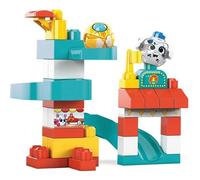 Mega Bloks First Builders Coucou Blocs Coffret Parc d'Attractions chien et chat, jeu de construction, 35 pièces, jouet pour enfant et bébé dès 1 an, GKX70