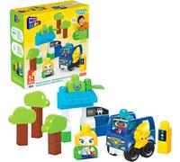 Mega Bloks First Builders Ville Verte,Bus Électrique,Jeu De Construction,36 Pièces Dont Gros Blocs Et 2 Personnages,Pour Enfants Et Bébés Dès 1 An,Hdx90