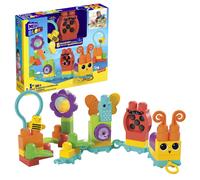 MEGA BLOKS Fisher-Price Sensory Building Blocks Toy, Move n Groove Caterpillar T