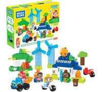 Mega Bloks Jeu de construction First Builders Ville Verte, 92 pcs, 4 personnages, dès 1 an