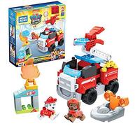 Mega Bloks La Pat'Patrouille : Le film, Camion de Pompier de Marcus, 32 blocs de construction et 2 figurines, jouet pour bébé et enfant dès 3 ans, GYJ01
