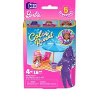 Mega Bloks Mattel Barbie: Color Reveal - Beach Day Micro-Doll (HHP88)