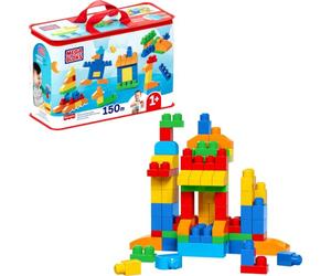 Mega Bloks Sac de Construction First Builders Deluxe Jouets Blocs Rouge | 150 pièces, rangement, jeu créatif, enfants dès 1 an, facile à assembler, CNM43