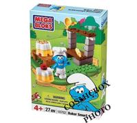 MEGA BLOKS série SCHTROUMPFS figurine smurf en boite baker cuisinier figure NEUF