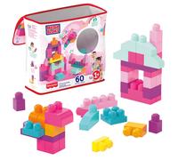 MEGA BLOKS Set De Sac De Construction Big Avec 60 Pièces, Rose