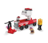 MEGA Coffret de construction Le Super Camion de Pompier de Marcus de La Pat’ Patrouille avec 2 figurines et 33 mini-blocs et accessoires, Jouet Enfant, Dès 3 ans, HHN05