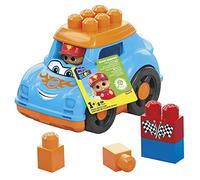 Mega Bloks Voiture De Course Ricky Jeu De Construction avec 4 Grands Blocs De Construction, Jouet Enfant, De 1 À 4 Ans, HKN41