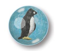 Mega Bounce - Pingouin de Deluxebase Une grande balle rebondissante avec une figurine d'animal à l'intérieur, un excellent jouet pour les enfants