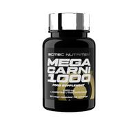 Scitec Nutrition – Brûleur de graisse Mega Carni 1000 – 1000 mg L-carnitine L-tartrate – 60 gélules