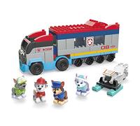 Mega Coffret de Construction Le Pat’ Patrouilleur de la Pat’ Patrouille avec 4 Figurines et 76 Mini-Blocs et pièces, Jouet Enfant, Dès 3 Ans, HJN73