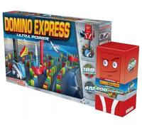 Mega Coffret Domino Express Ultra Power : 188 Dominos + Power Dealer + 200 Dominos - Set Jeu de Construction + 1 Carte Tigre - Collector
