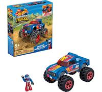 MEGA Coffret Hot Wheels Monster Truck Race Ace, Jeu de Construction avec 69 pièces, Jouet Enfant, Dès 3 Ans, HDJ93