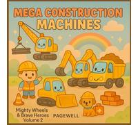 Mega Construction Machines - Kids Coloring Book: Mighty Wheels & Brave Heroes - Volume 2