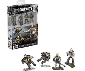 Mega Construx Black Series - GYF92 - Call of Duty Largage Battle Royale - Pack 4 Mini Figurines articulée + Accessoires