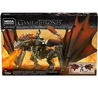 Mega Construx Game of Thrones Daenerys et Drogon, Jeu de Construction, 735 pièces, 16 Ans et Plus, GKG97